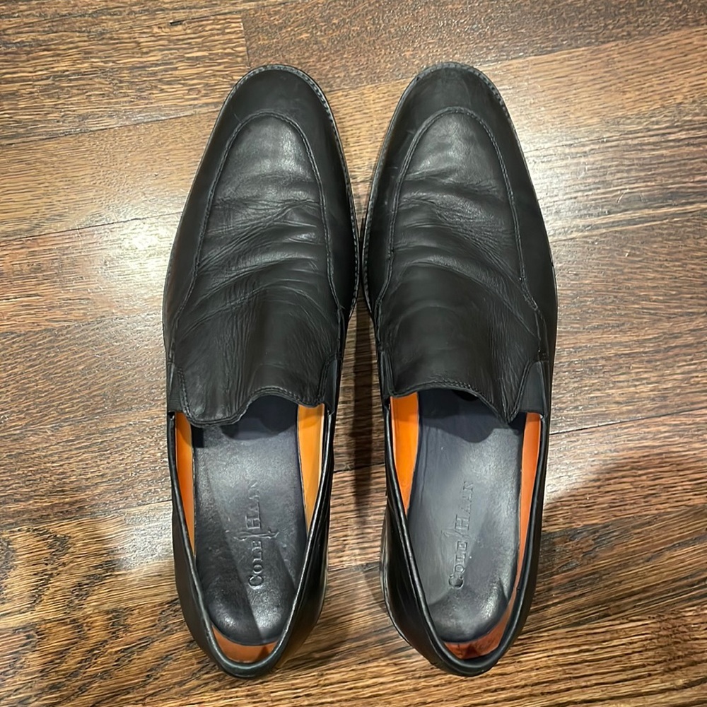 Black Coke Haan loafers